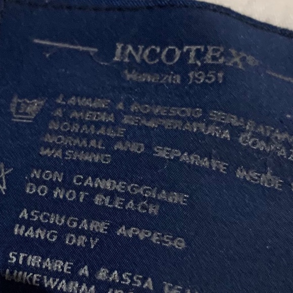 Men's Incotex 100% cotton canvas beige casual pant - Picture 6 of 16